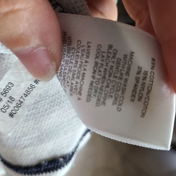 Express Striped Short Sleeve Top - Picture 8 of 8